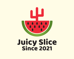 Sliced Watermelon Cactus  logo