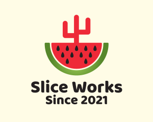 Sliced Watermelon Cactus  logo