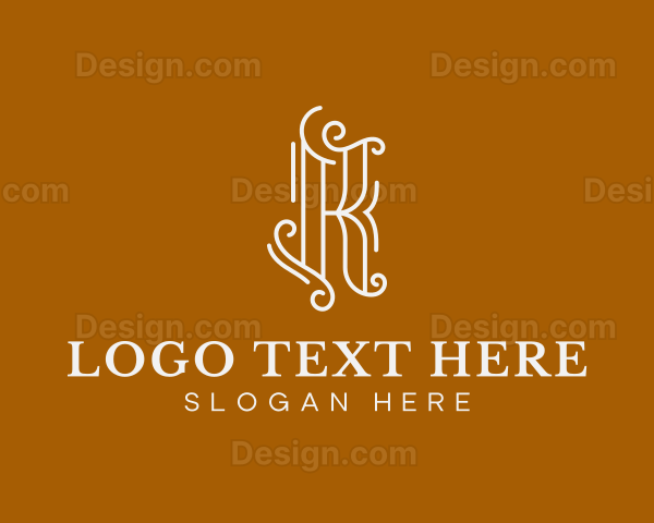 Swirl K Lettermark Logo