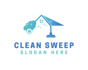 Vacuum Clean Housekeeping logo design