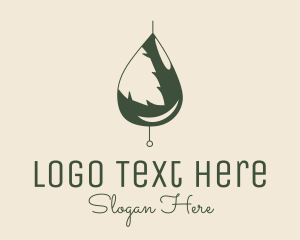 Organic Oil Leaf  logo