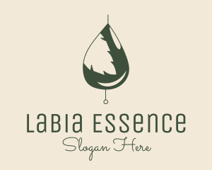 Organic Oil Leaf  logo design