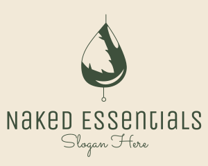 Organic Oil Leaf  logo design