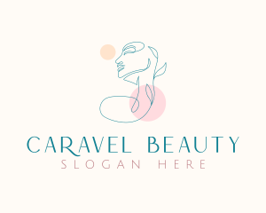 Natural Beauty Woman logo design