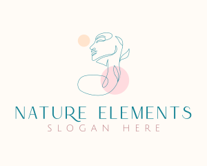 Natural Beauty Woman logo design