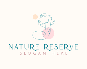 Natural Beauty Woman logo design