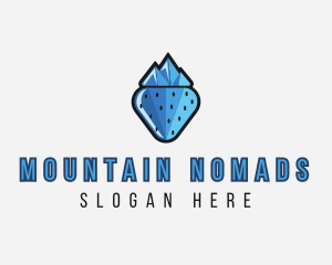 Frozen Mountain Strawberry logo design