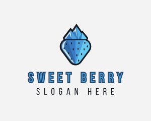 Frozen Mountain Strawberry logo design