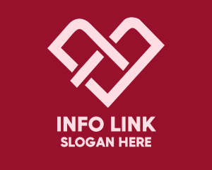 Heart Love Link logo design