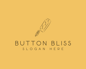 Kitchen Cleaver Knife logo design