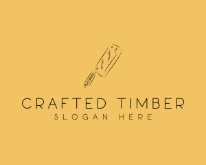 Kitchen Cleaver Knife logo design