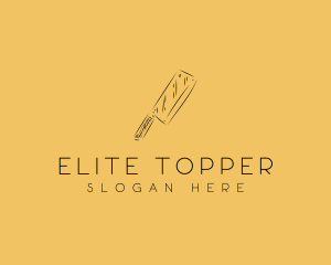 Kitchen Cleaver Knife logo design