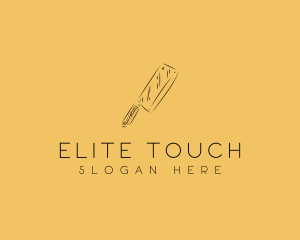 Kitchen Cleaver Knife logo design