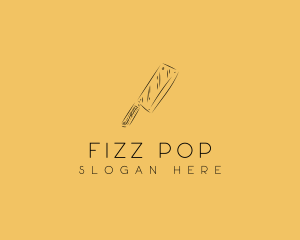 Kitchen Cleaver Knife logo design