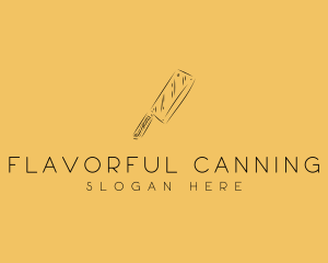 Kitchen Cleaver Knife logo design