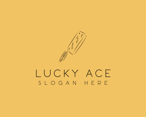 Kitchen Cleaver Knife logo design