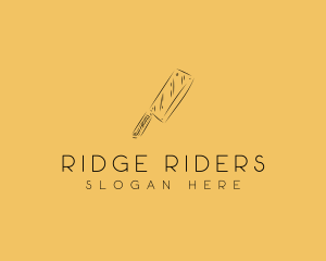 Kitchen Cleaver Knife logo design