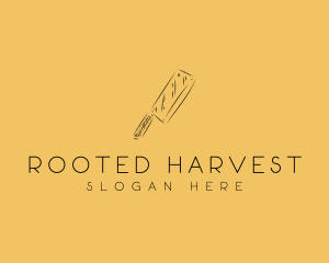 Kitchen Cleaver Knife logo design