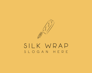 Kitchen Cleaver Knife logo design