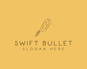 Kitchen Cleaver Knife logo design