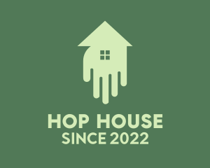 Hand House Construction  logo design