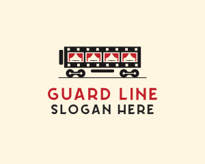 Film Strip Train  logo design