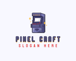 Gaming Arcade Pixel logo design