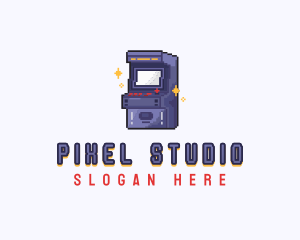 Gaming Arcade Pixel logo design