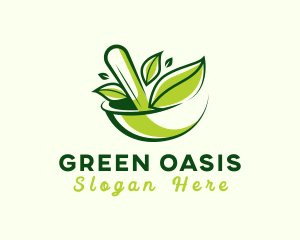 Green Leaf Salad logo design