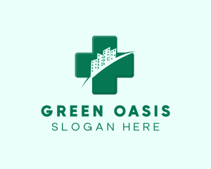 Green Cross Hospital logo design