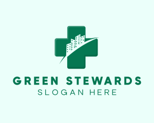 Green Cross Hospital logo design