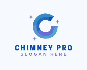 Shiny Gem Letter C logo design