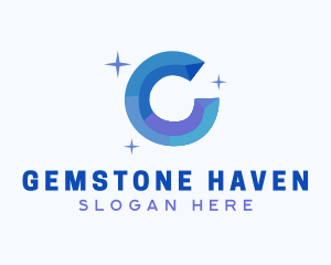 Shiny Gem Letter C logo