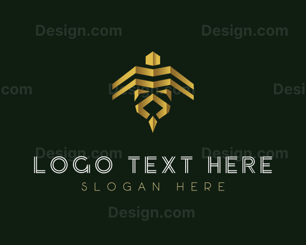 Luxury Gold Bee Logo