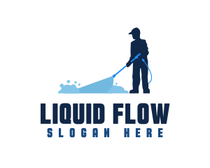 Water Wash Janitor logo design