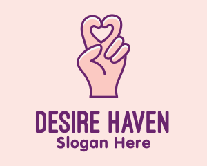 Finger Heart Gesture logo