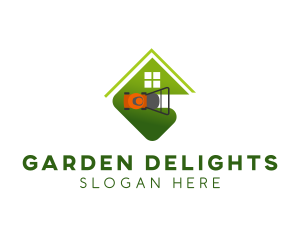 Lawn Mower Yard Landscaping  logo design