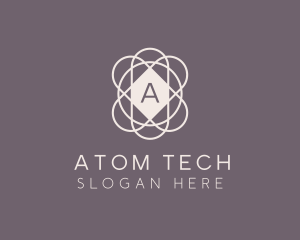 Science Atom Molecule logo design