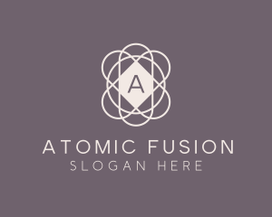 Science Atom Molecule logo design