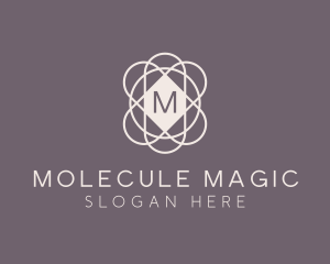 Science Atom Molecule logo design