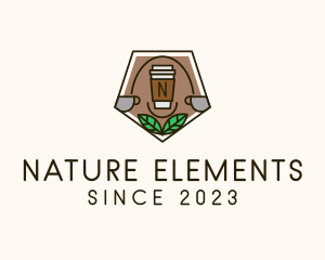 Nature Coffee Cup logo design