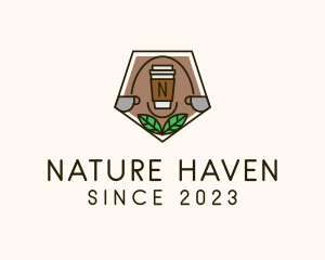 Nature Coffee Cup logo design