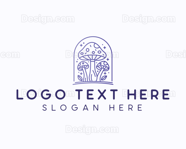 Organic Mushroom Fungi Logo