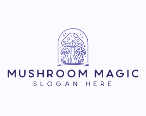 Organic Mushroom Fungi logo