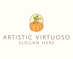 Pumpkin Vegetable Harvest logo design