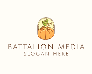 Pumpkin Vegetable Harvest logo design