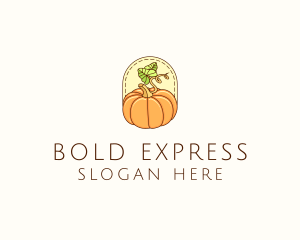 Pumpkin Vegetable Harvest logo design