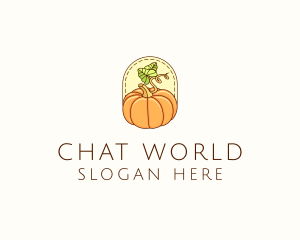 Pumpkin Vegetable Harvest logo design