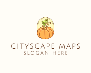 Pumpkin Vegetable Harvest logo design