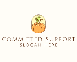 Pumpkin Vegetable Harvest logo design